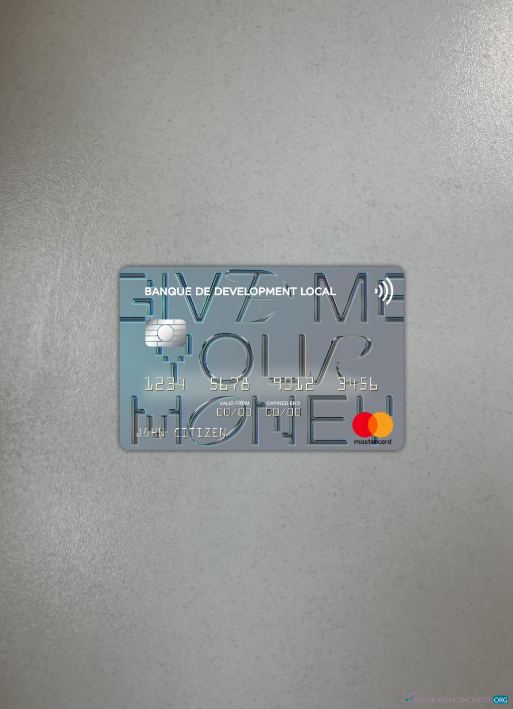 Download Algeria Banque de Développement Local mastercard photolook front Photoshop template